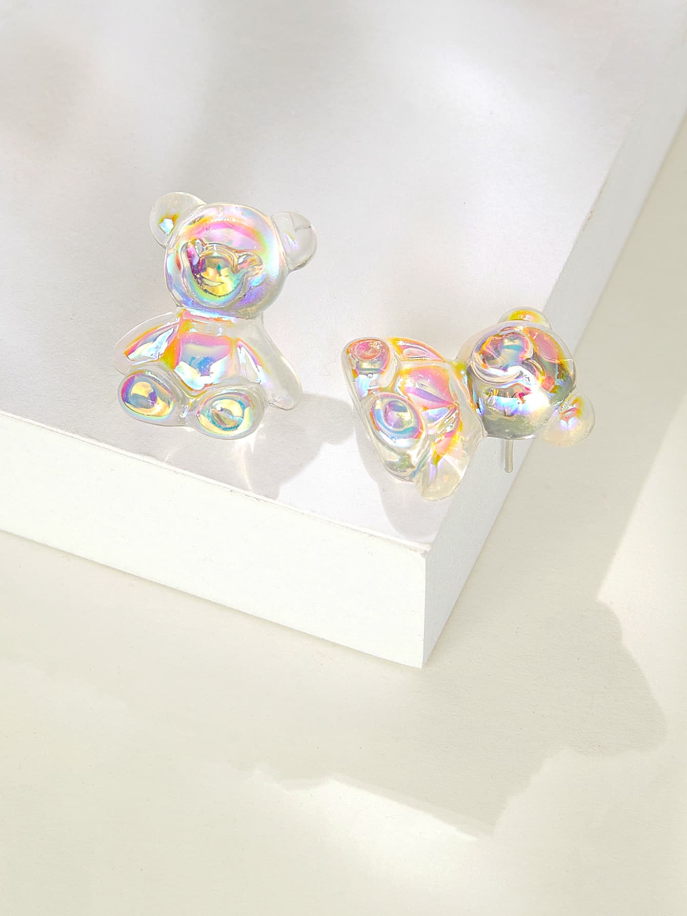 Pendientes holográficos - Blanco - Ver 1