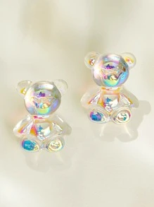 Pendientes holográficos - Blanco - Ver 2