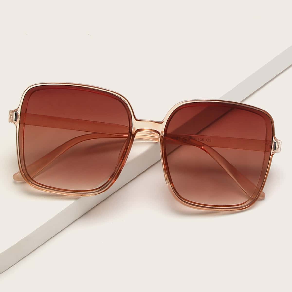 

Square Frame Sunglasses, Brown