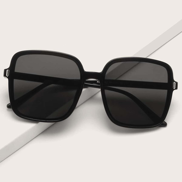 

Square Frame Sunglasses, Black