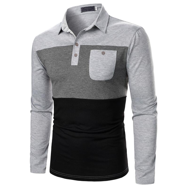 

Men Colorblock Patched Polo Shirt, Multicolor