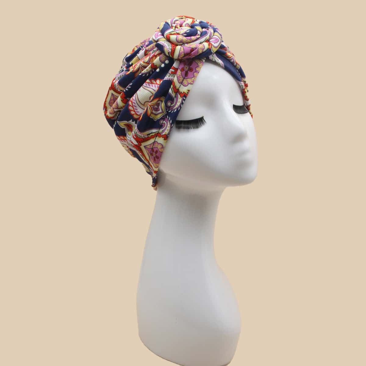 

Knot Design Turban Hat, Multicolor