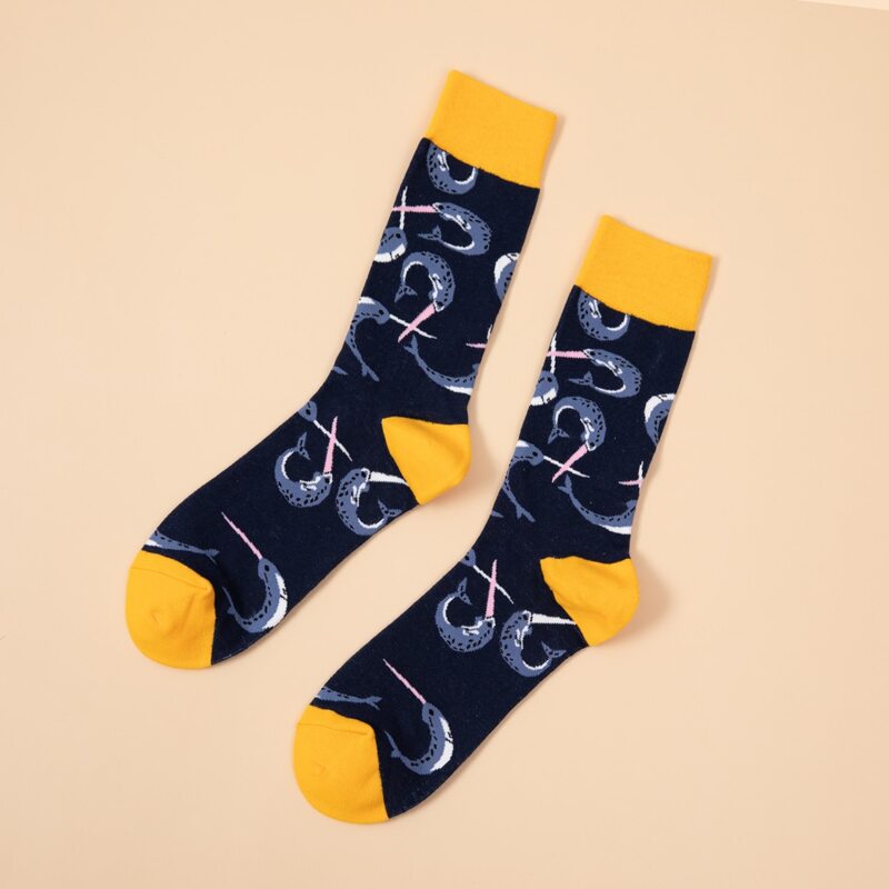 

Guys Cartoon Graphic Socks, Multicolor