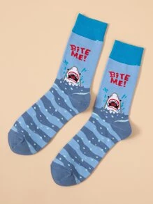 Calcetines de hombres con letra - Multicolor - Ver 1