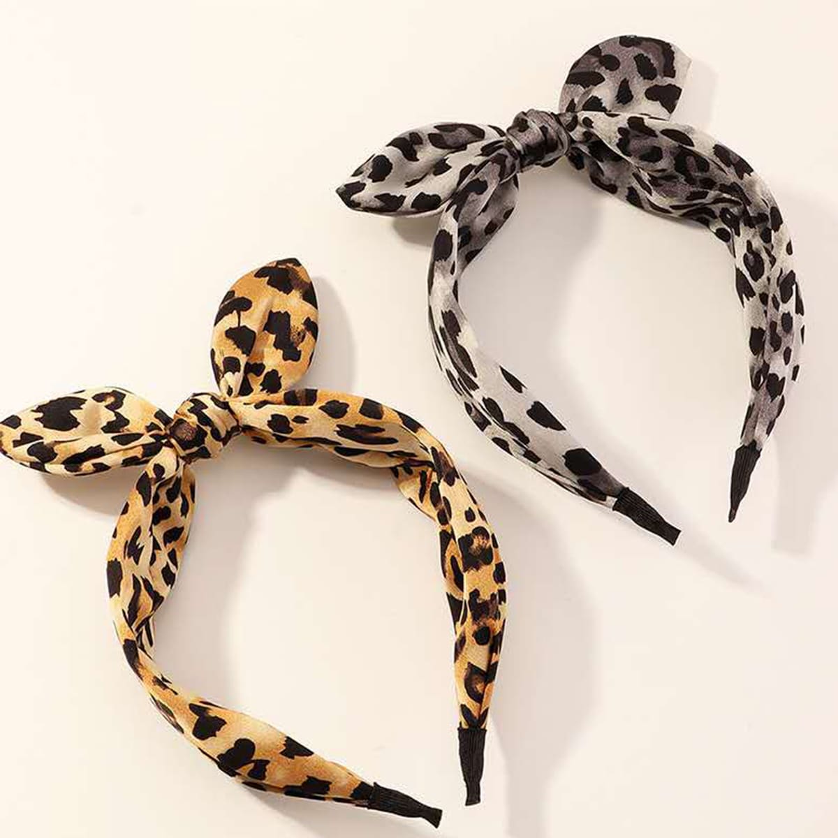 

2pcs Leopard Knot Headband, Multicolor