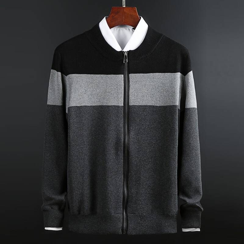 

Guys Colorblock Zip Up Cardigan, Multicolor