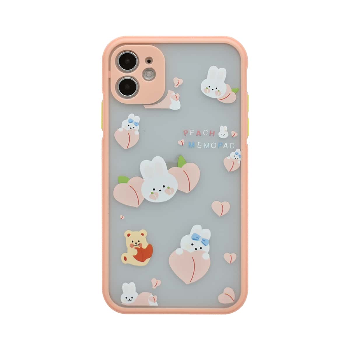 

Cartoon Graphic Contrast Frame iPhone Case, Orange