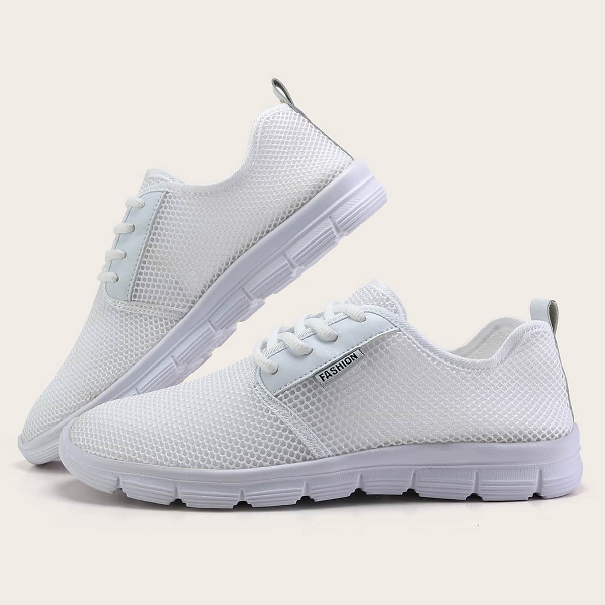 

Guys Lace-up Front Wide Fit Sneakers, White