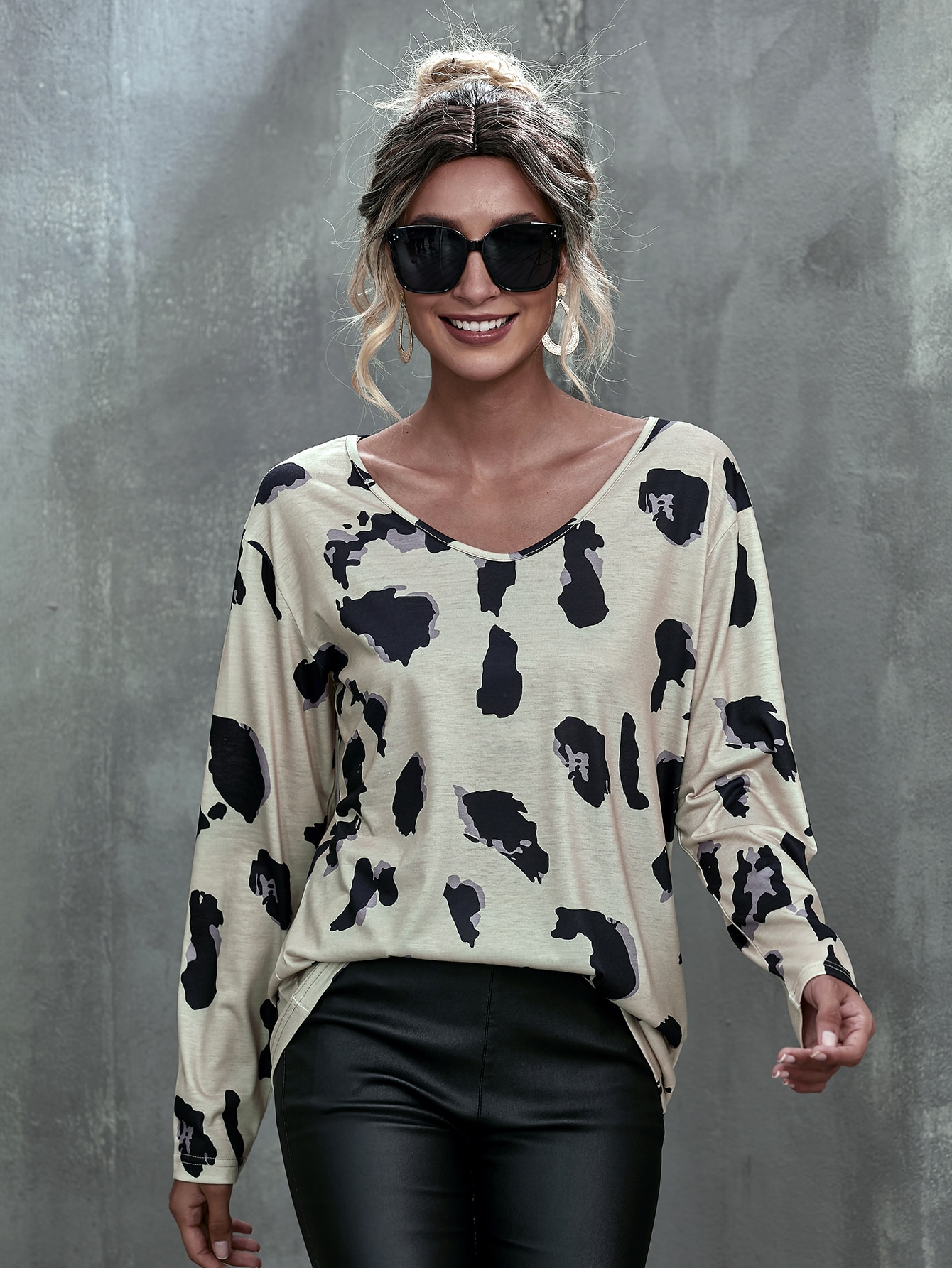Allover Print Longline Tee thumbnail