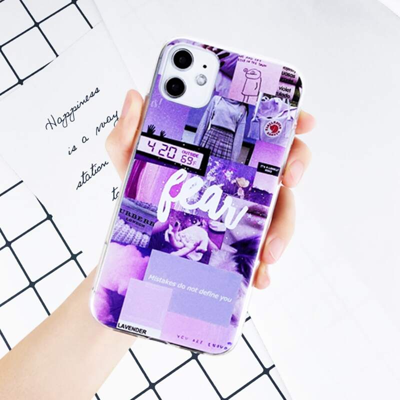 

Picture Stitching iPhone Case, Purple