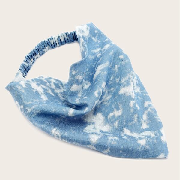 

Tie Dye Pattern Headband, Blue
