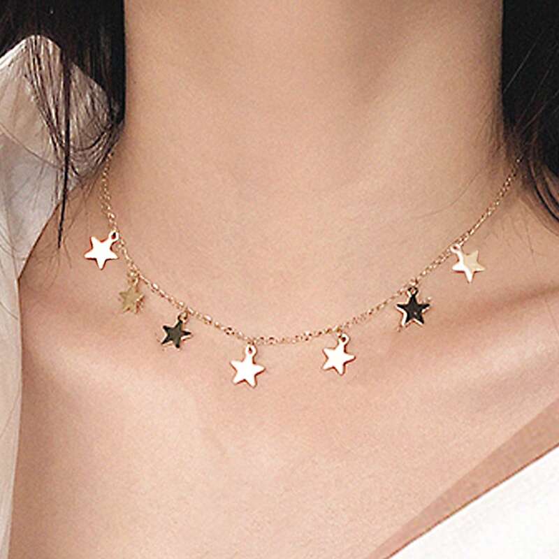 Star Pendant Necklace, Gold