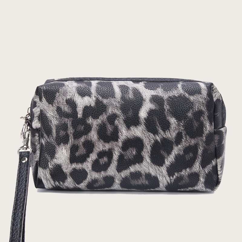 

Leopard Zip Makeup Bag, Multicolor