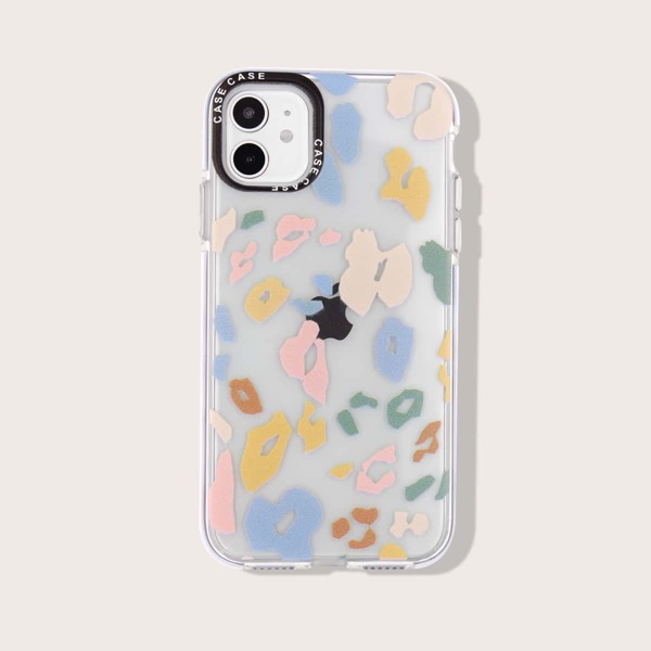 

Graphic Clear iPhone Case, Multicolor