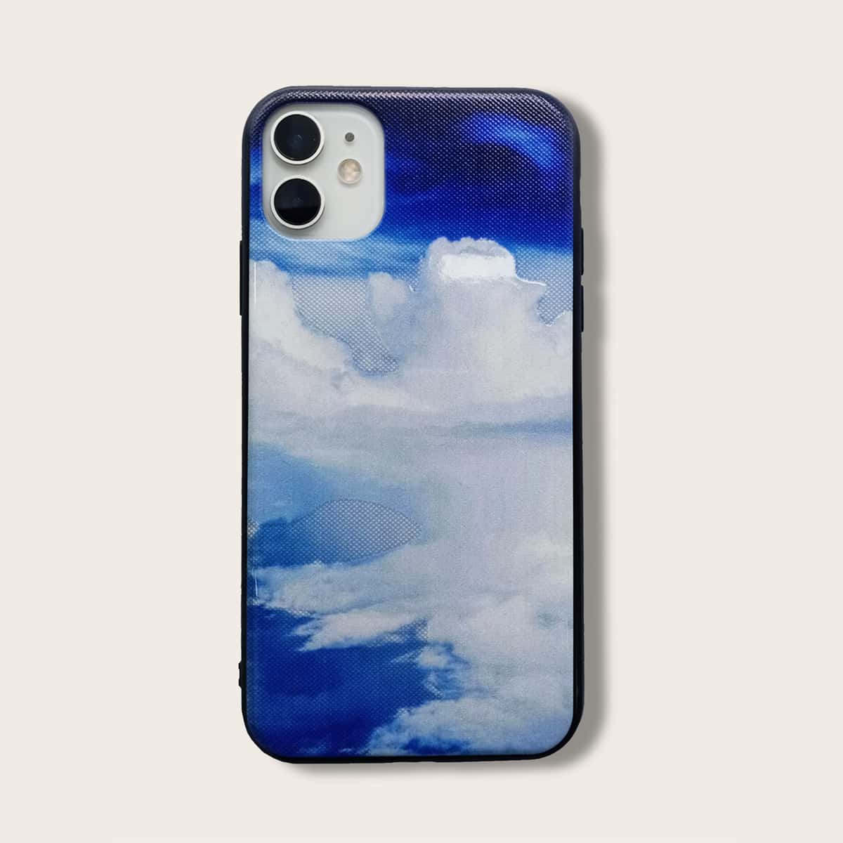 

Cloud Pattern iPhone Case, Blue and white