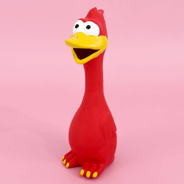 

Cartoon Shaped Dog Sound Toy, Red
