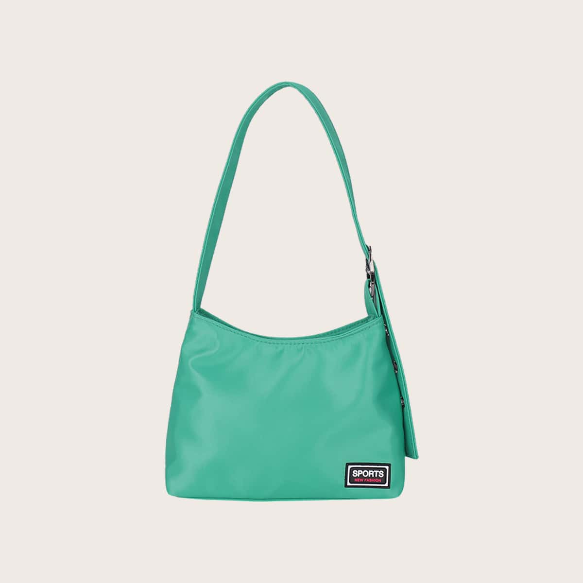 

Letter Baguette Bag, Green
