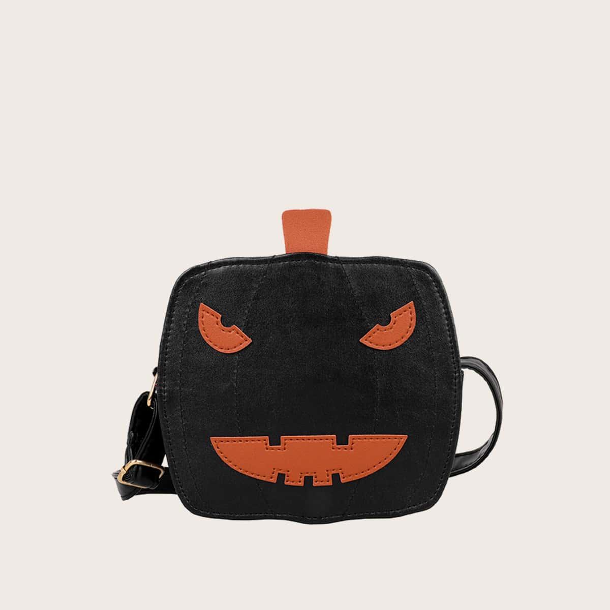 

Halloween Pumpkin Crossbody Bag, Black