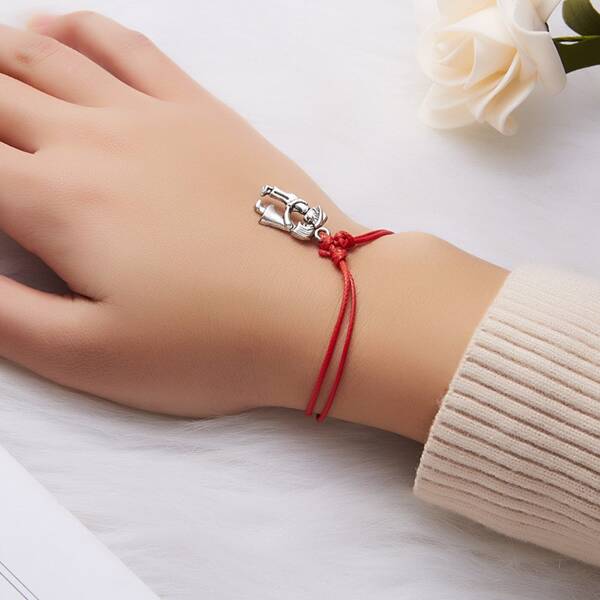 

Figure Charm Bracelet, Red