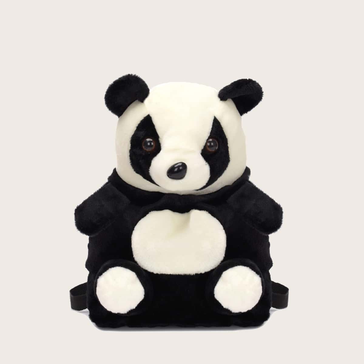 

Cartoon Panda Backpack, Black and white