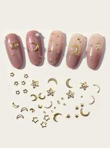 1box Star & Moon Nail Art Decoration DIY Nail Charms Nail Gems Nail Supplies
