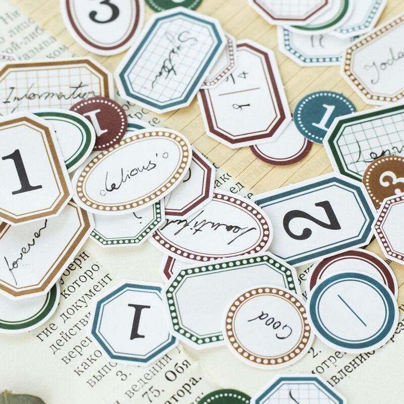 

100pcs Random Label Sticker, Multicolor
