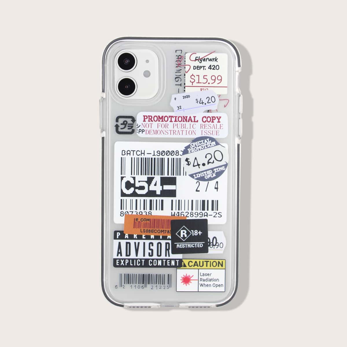 

Mix Label iPhone Case, Multicolor