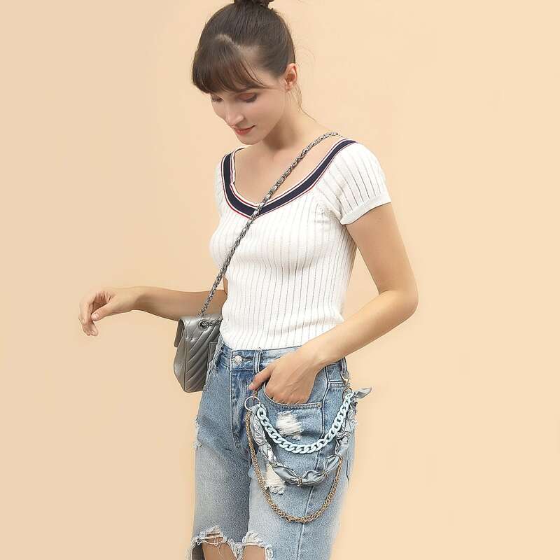 

Layered Pant Chain, Multicolor