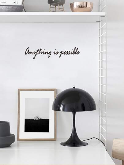 Slogan Graphic Wall Sticker