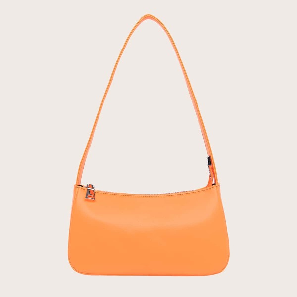 

Minimalist Baguette Bag, Orange bright