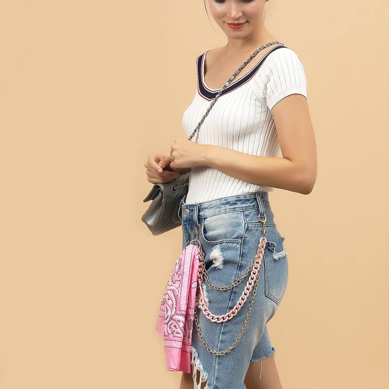 

Layered Pant Chain, Pink