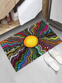 Alfombra de piso con estampado - Multicolor - Ver 3