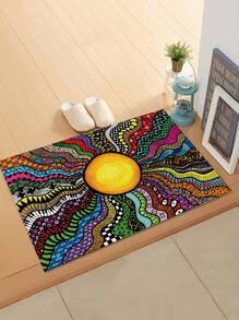 Alfombra de piso con estampado - Multicolor - Ver 5