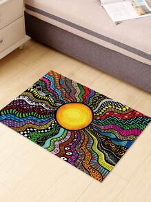Alfombra de piso con estampado - Multicolor - Ver 8