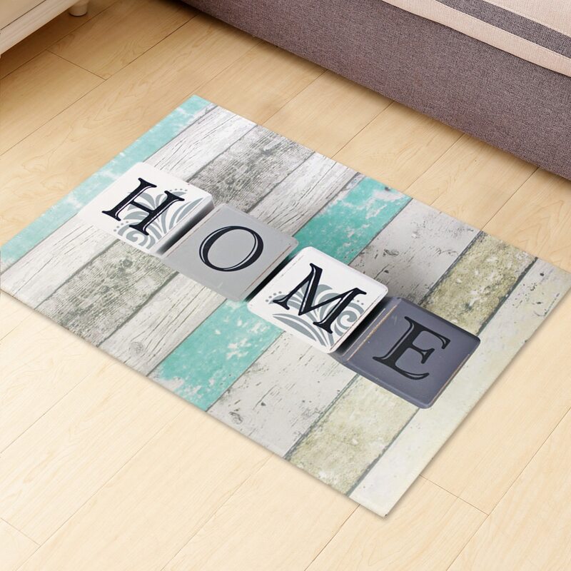 

Letter Graphic Floor Mat, Multicolor