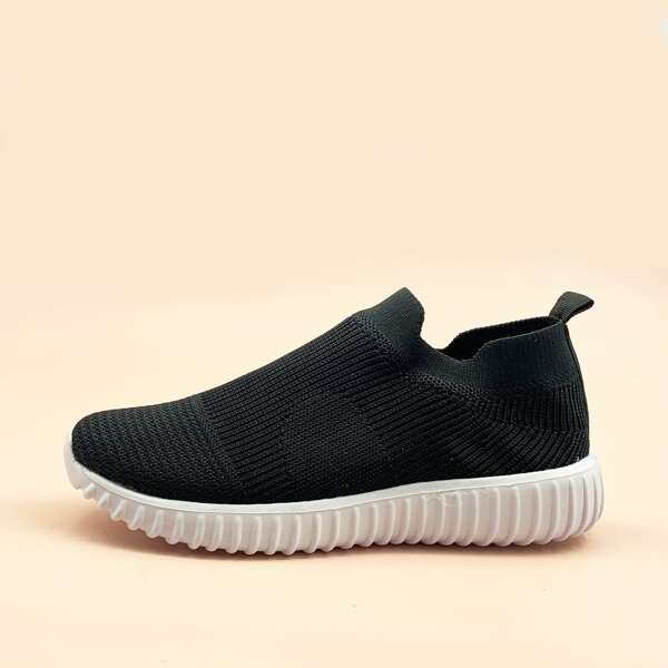 

Wide Fit Slip On Sneakers, Black