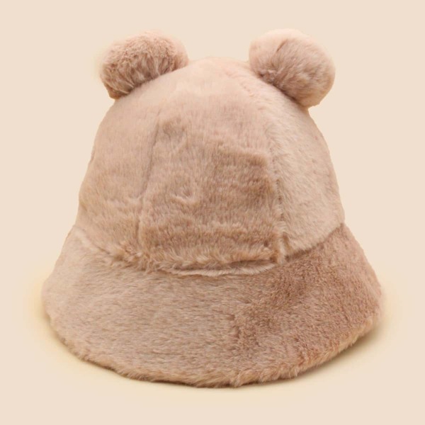 

Solid Plush Bucket Hat, Pink