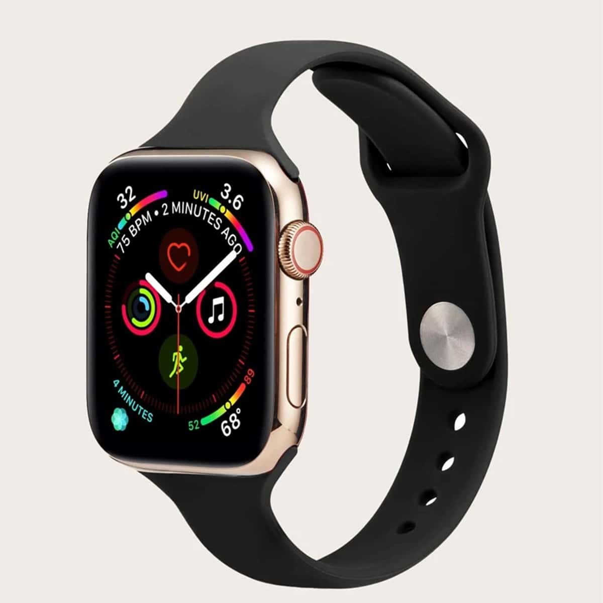 

Solid Apple Watch Strap, Black