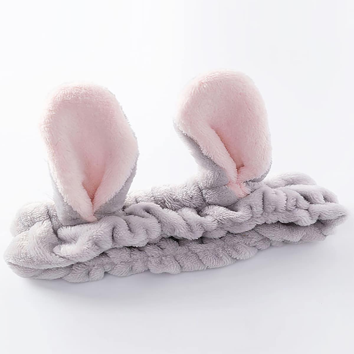 

Rabbit Ears Decor Bath Headband, Grey