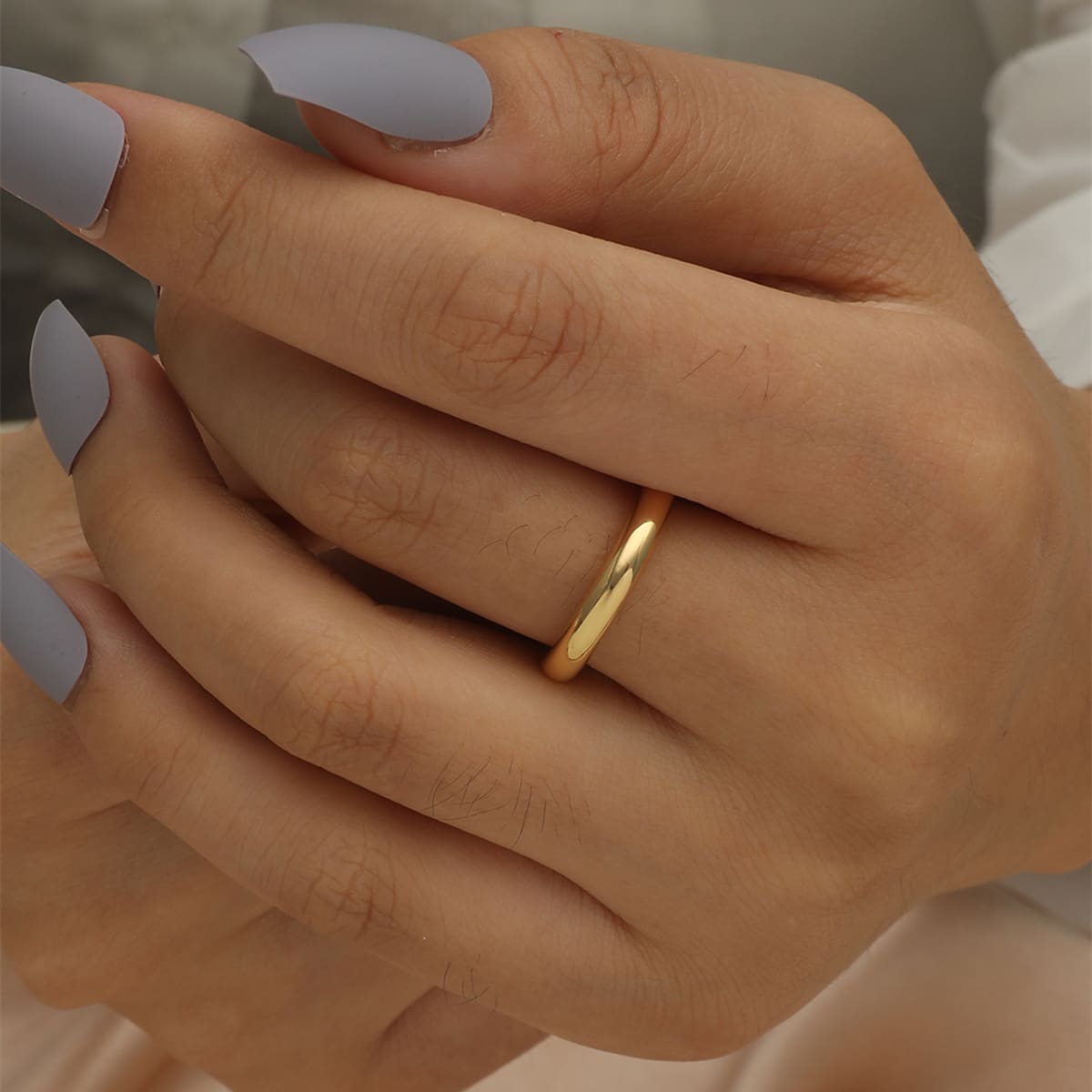 

Simple Metal Ring, Gold