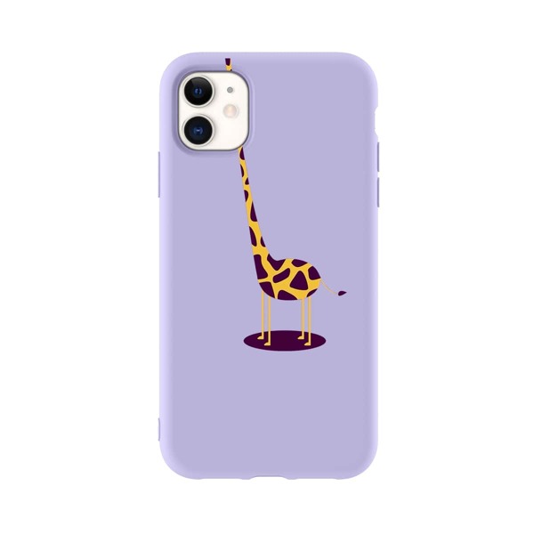 

Giraffe Pattern iPhone Case, Purple