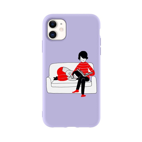 

Чехол для iPhone с графическим рисунком, Пурпурный