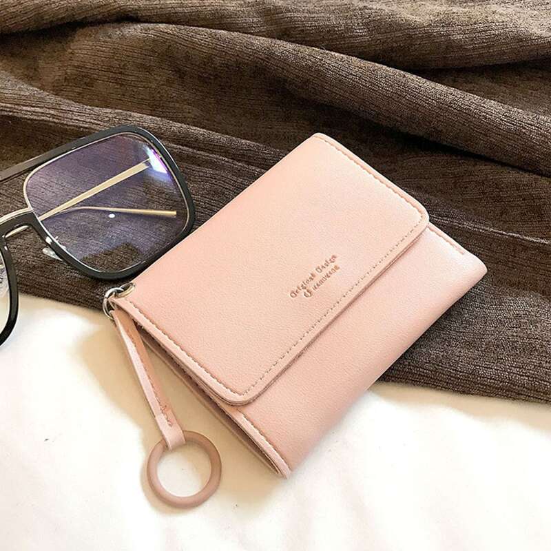 

Ring Fold Over Purse, Baby pink