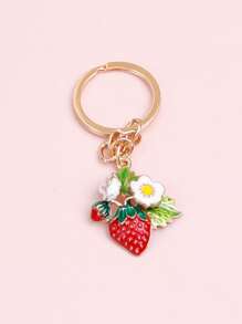 Móc khóa mặt dây chuyền dâu tây - Nhiều màu - Xem 2