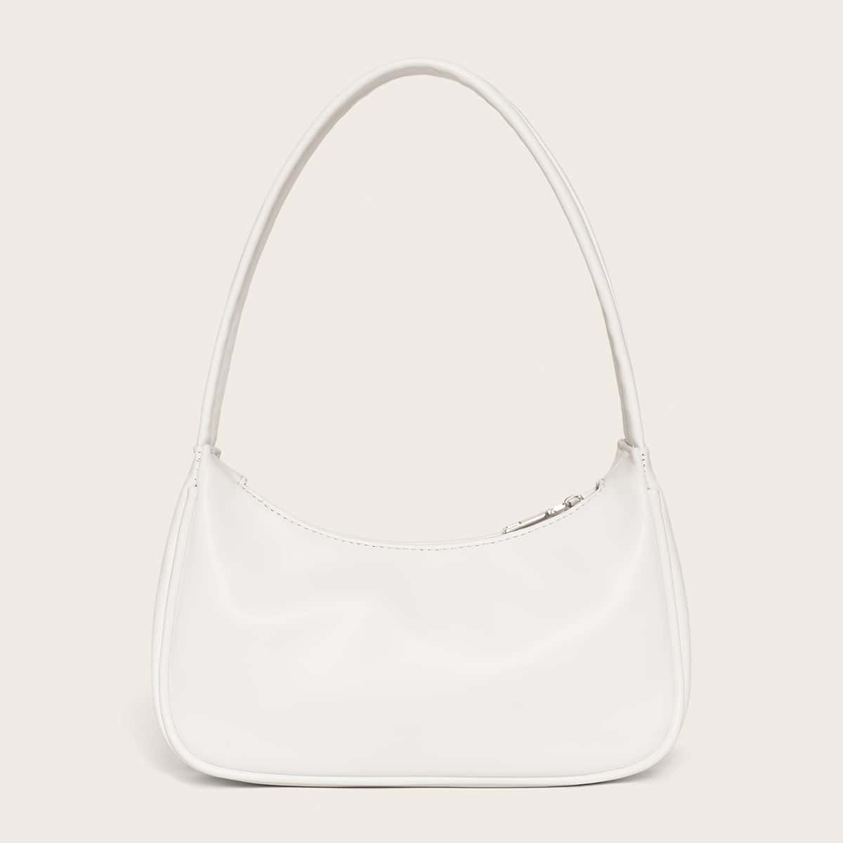 

Minimalist Baguette Bag, White
