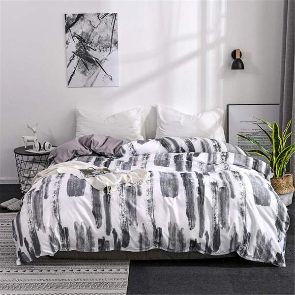 

Ink Painting Painting Duvet Cover Without Filler, Multicolor