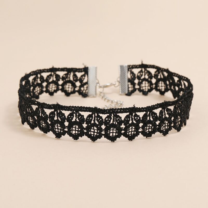 

Lace Design Choker, Black
