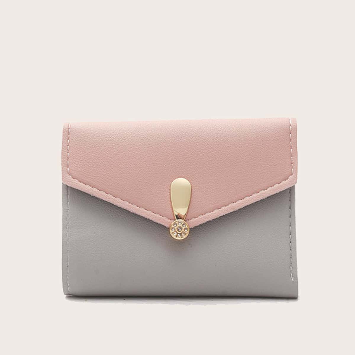 

Rhinestone Colorblock Purse, Multicolor