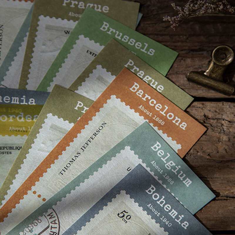 

50sheets Random Vintage Material Paper, Multicolor