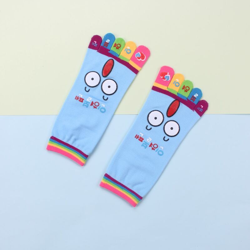 

1pair Cartoon Toe Socks, Multicolor